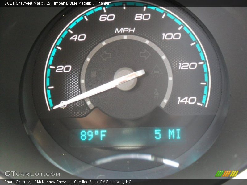 Imperial Blue Metallic / Titanium 2011 Chevrolet Malibu LS