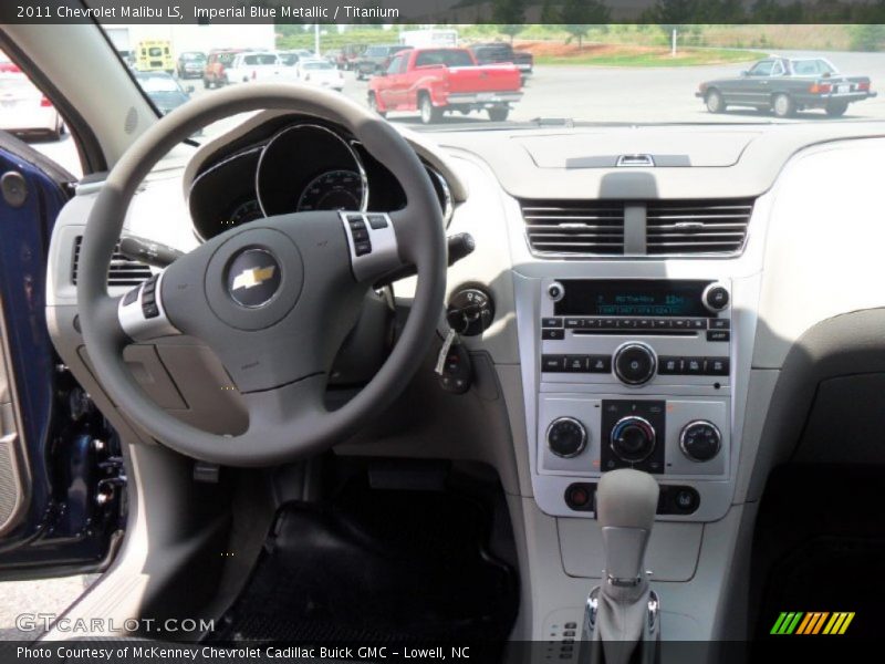 Imperial Blue Metallic / Titanium 2011 Chevrolet Malibu LS