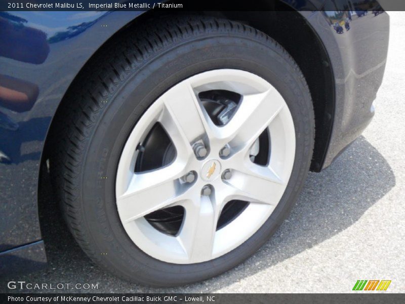 Imperial Blue Metallic / Titanium 2011 Chevrolet Malibu LS