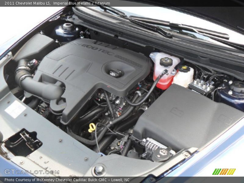 Imperial Blue Metallic / Titanium 2011 Chevrolet Malibu LS