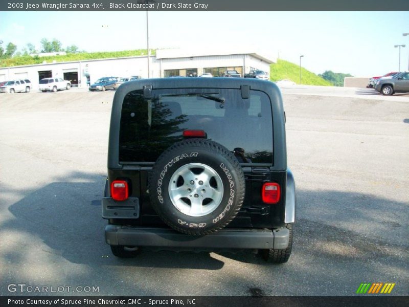 Black Clearcoat / Dark Slate Gray 2003 Jeep Wrangler Sahara 4x4