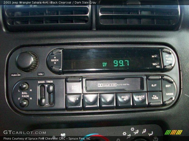 Black Clearcoat / Dark Slate Gray 2003 Jeep Wrangler Sahara 4x4