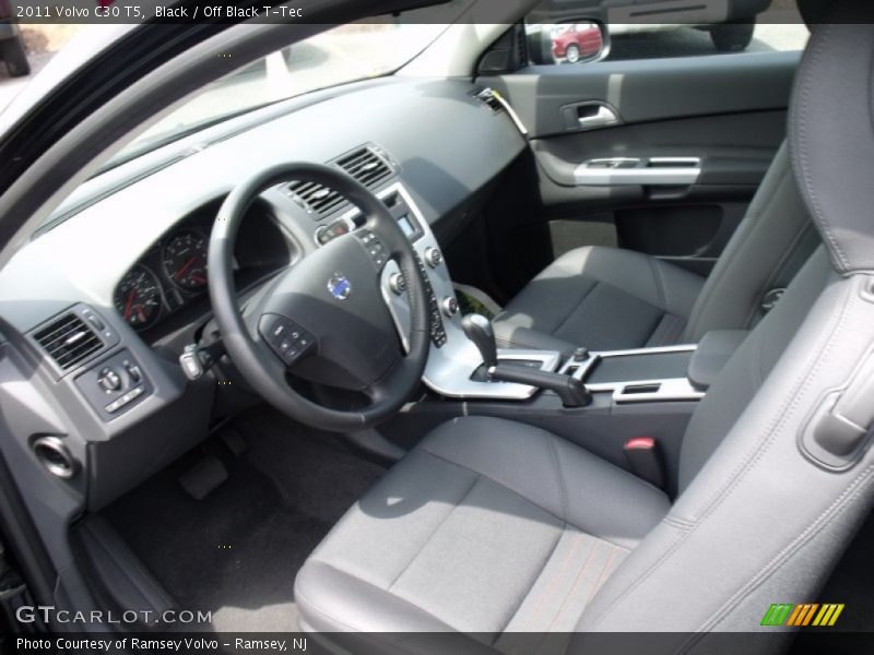  2011 C30 T5 Off Black T-Tec Interior