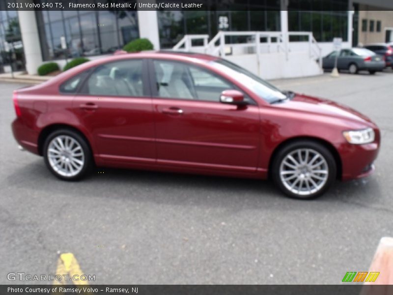 Flamenco Red Metallic / Umbra/Calcite Leather 2011 Volvo S40 T5