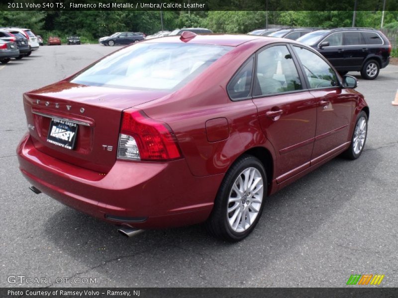 Flamenco Red Metallic / Umbra/Calcite Leather 2011 Volvo S40 T5