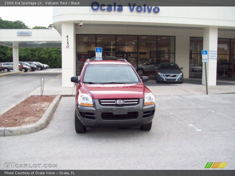 Volcanic Red / Black 2006 Kia Sportage LX