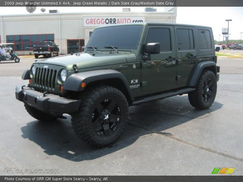 Jeep Green Metallic / Dark Slate Gray/Medium Slate Gray 2009 Jeep Wrangler Unlimited X 4x4