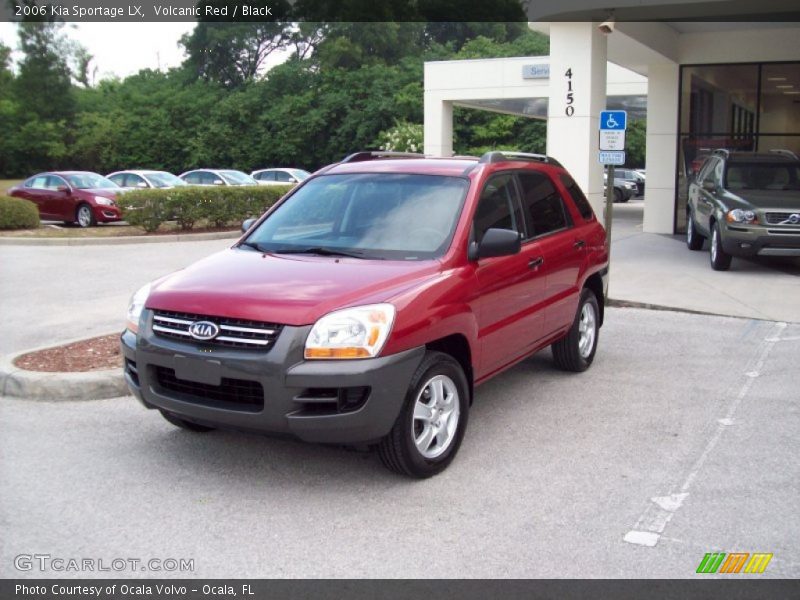 Volcanic Red / Black 2006 Kia Sportage LX