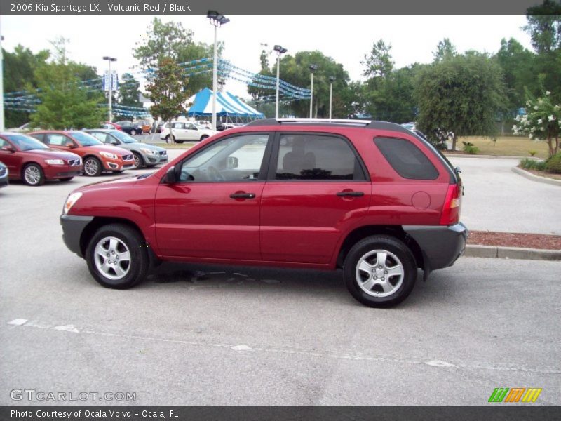 Volcanic Red / Black 2006 Kia Sportage LX