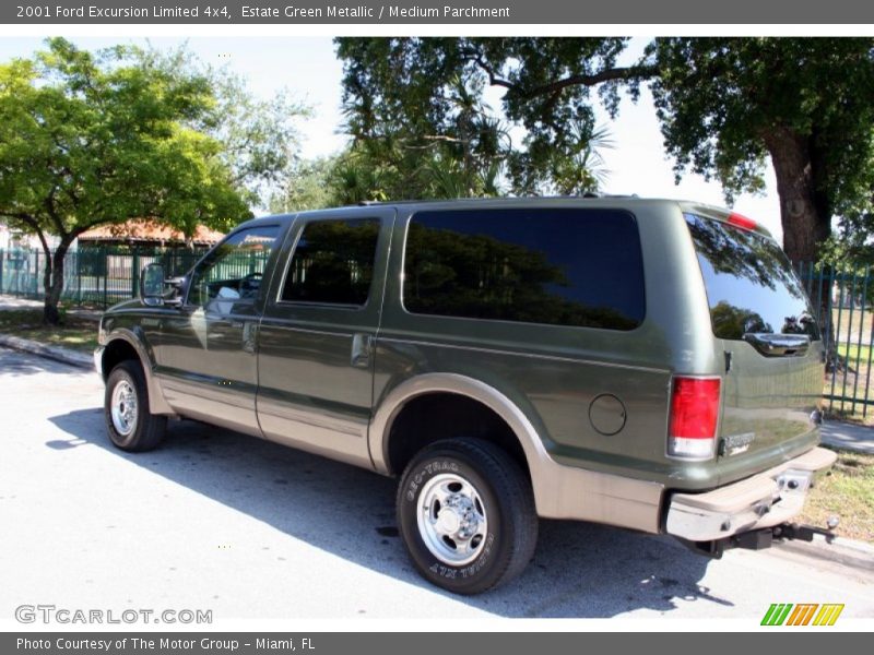 Estate Green Metallic / Medium Parchment 2001 Ford Excursion Limited 4x4
