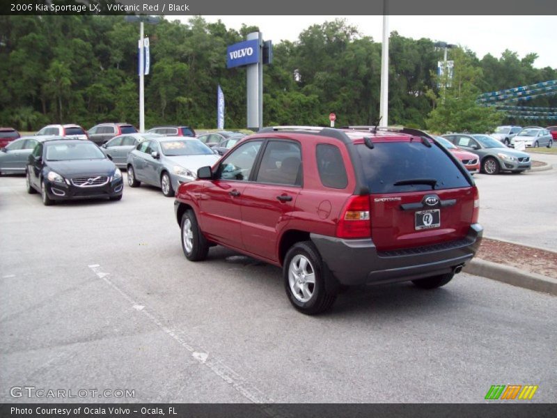 Volcanic Red / Black 2006 Kia Sportage LX