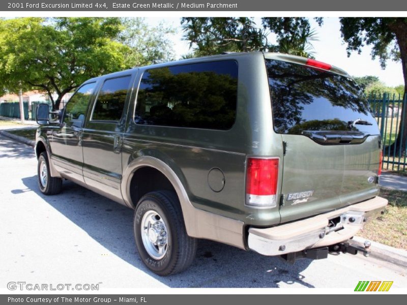 Estate Green Metallic / Medium Parchment 2001 Ford Excursion Limited 4x4