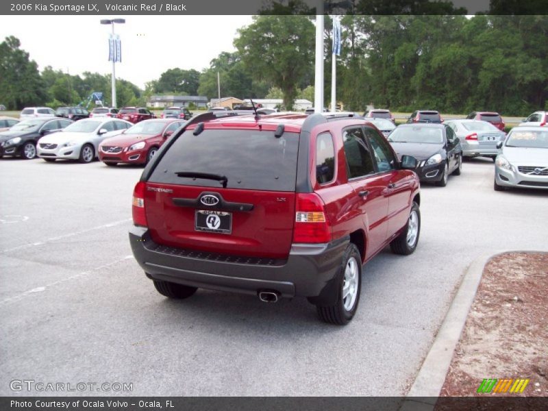 Volcanic Red / Black 2006 Kia Sportage LX