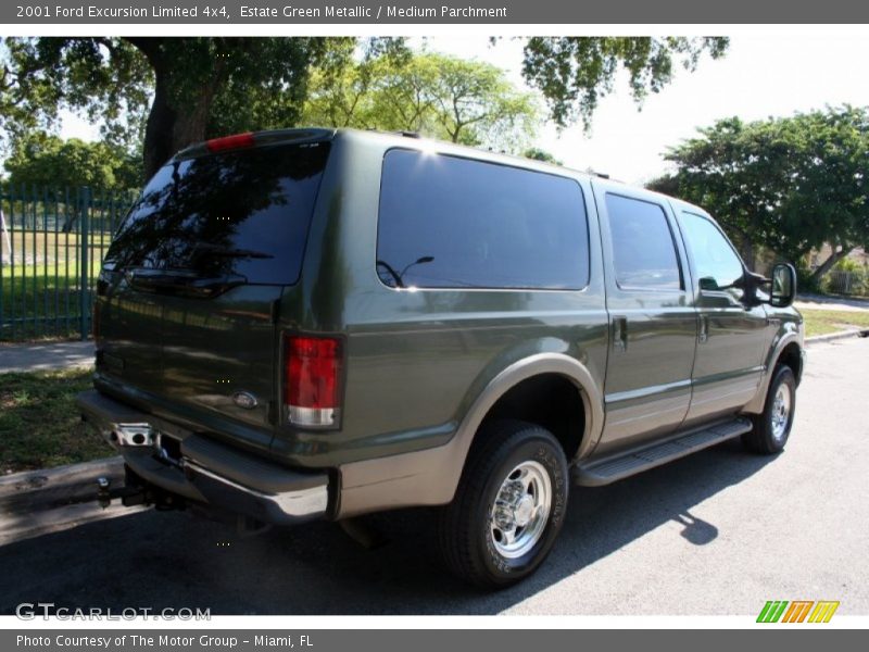 Estate Green Metallic / Medium Parchment 2001 Ford Excursion Limited 4x4