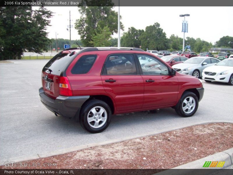 Volcanic Red / Black 2006 Kia Sportage LX