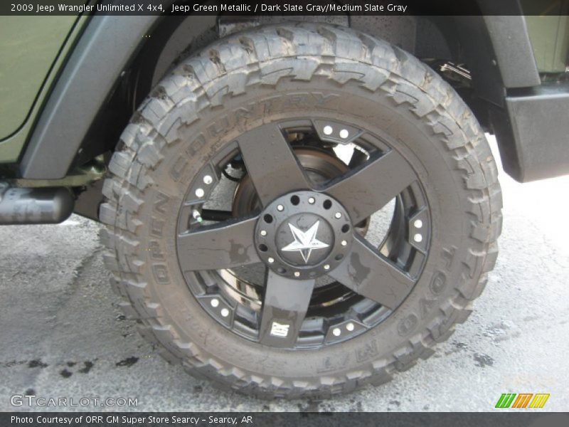 Custom Wheels of 2009 Wrangler Unlimited X 4x4