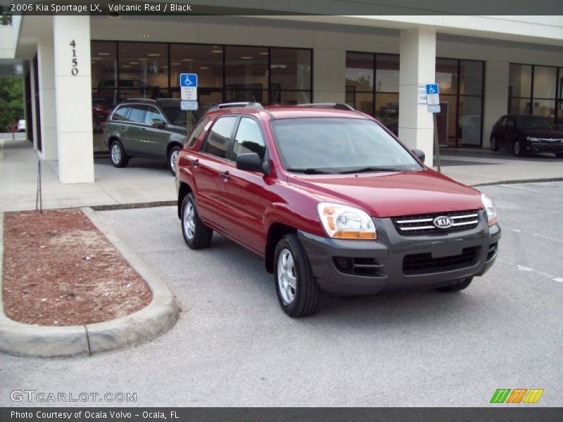 Volcanic Red / Black 2006 Kia Sportage LX