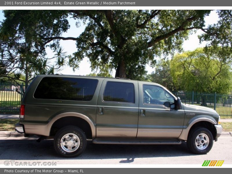 Estate Green Metallic / Medium Parchment 2001 Ford Excursion Limited 4x4