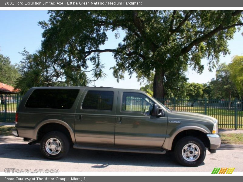 Estate Green Metallic / Medium Parchment 2001 Ford Excursion Limited 4x4