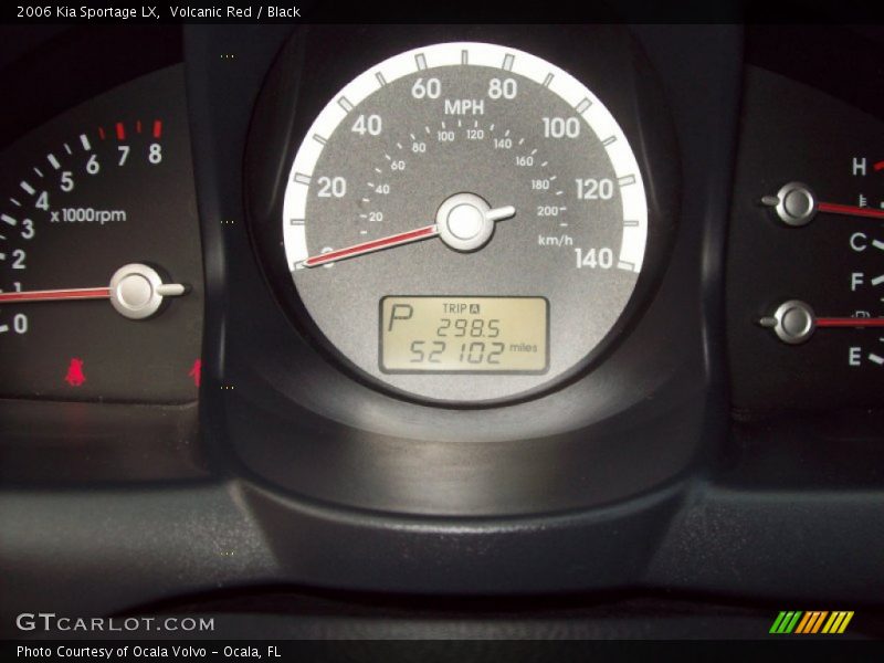 Volcanic Red / Black 2006 Kia Sportage LX