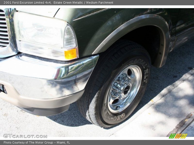 Estate Green Metallic / Medium Parchment 2001 Ford Excursion Limited 4x4