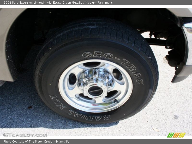 Estate Green Metallic / Medium Parchment 2001 Ford Excursion Limited 4x4