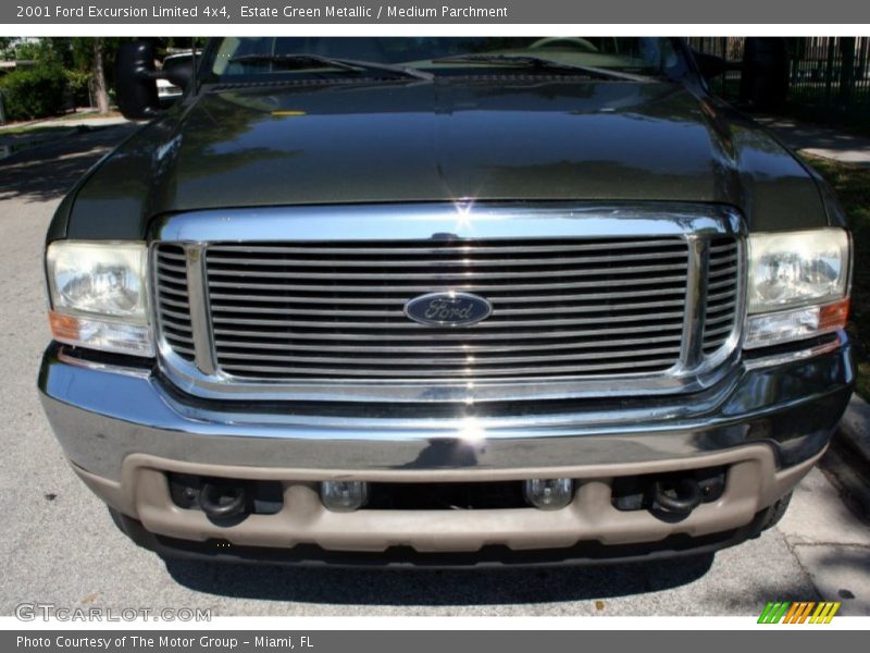 Estate Green Metallic / Medium Parchment 2001 Ford Excursion Limited 4x4