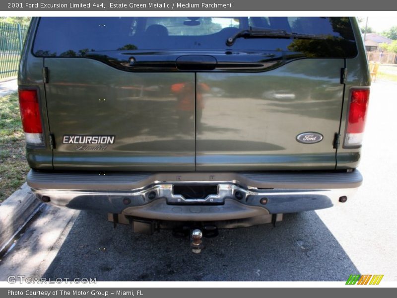 Estate Green Metallic / Medium Parchment 2001 Ford Excursion Limited 4x4