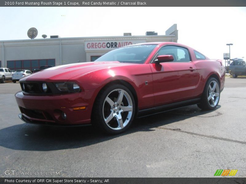 Red Candy Metallic / Charcoal Black 2010 Ford Mustang Roush Stage 1 Coupe