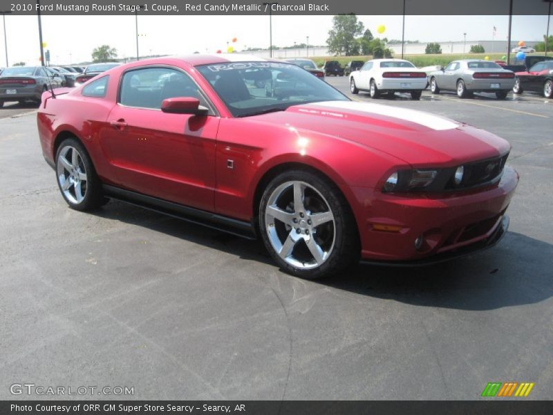 Red Candy Metallic / Charcoal Black 2010 Ford Mustang Roush Stage 1 Coupe