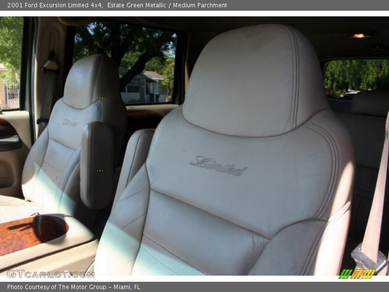 Estate Green Metallic / Medium Parchment 2001 Ford Excursion Limited 4x4