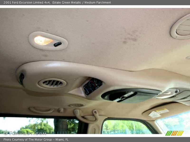 Estate Green Metallic / Medium Parchment 2001 Ford Excursion Limited 4x4