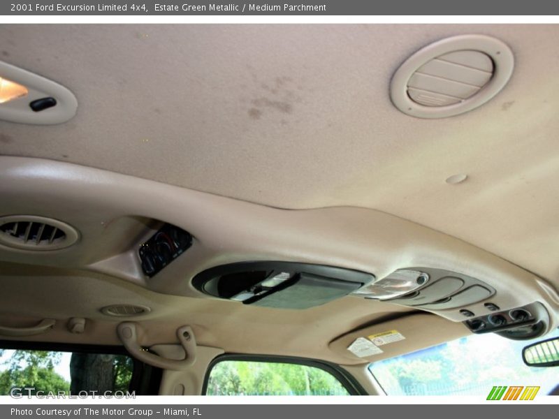 Estate Green Metallic / Medium Parchment 2001 Ford Excursion Limited 4x4
