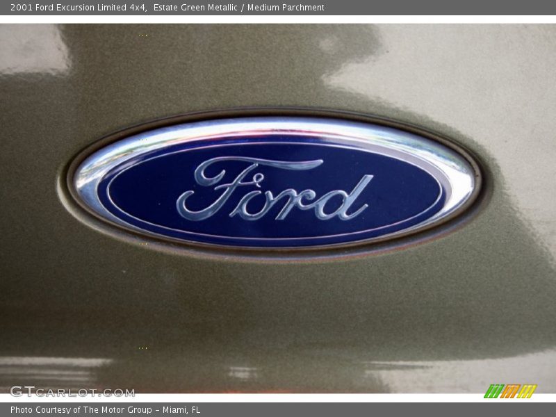 Estate Green Metallic / Medium Parchment 2001 Ford Excursion Limited 4x4