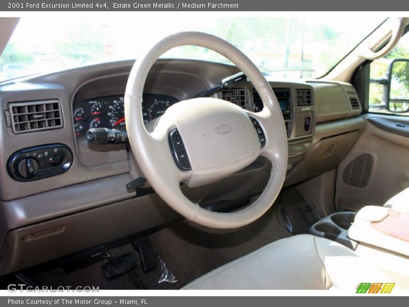 Estate Green Metallic / Medium Parchment 2001 Ford Excursion Limited 4x4