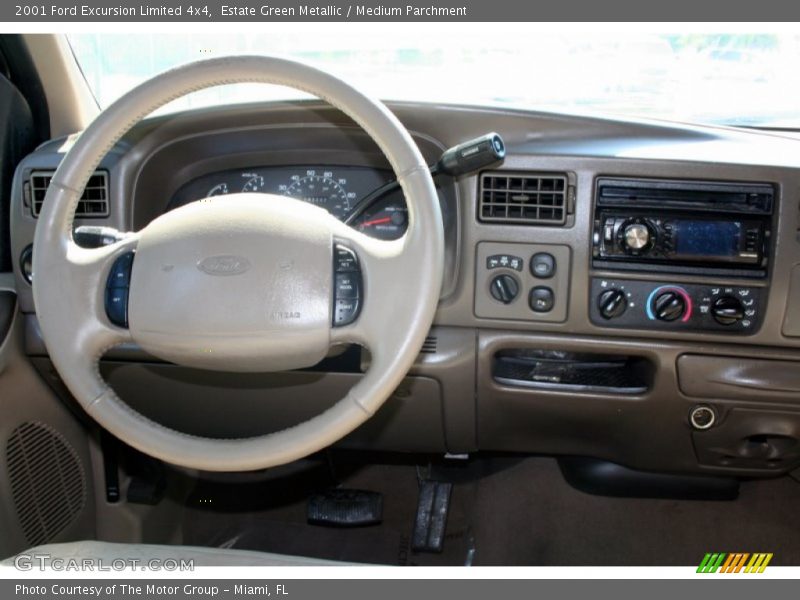 Estate Green Metallic / Medium Parchment 2001 Ford Excursion Limited 4x4