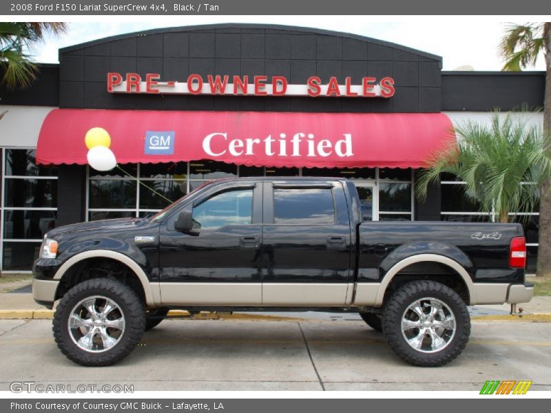 Black / Tan 2008 Ford F150 Lariat SuperCrew 4x4