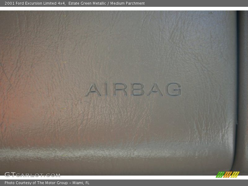 Estate Green Metallic / Medium Parchment 2001 Ford Excursion Limited 4x4