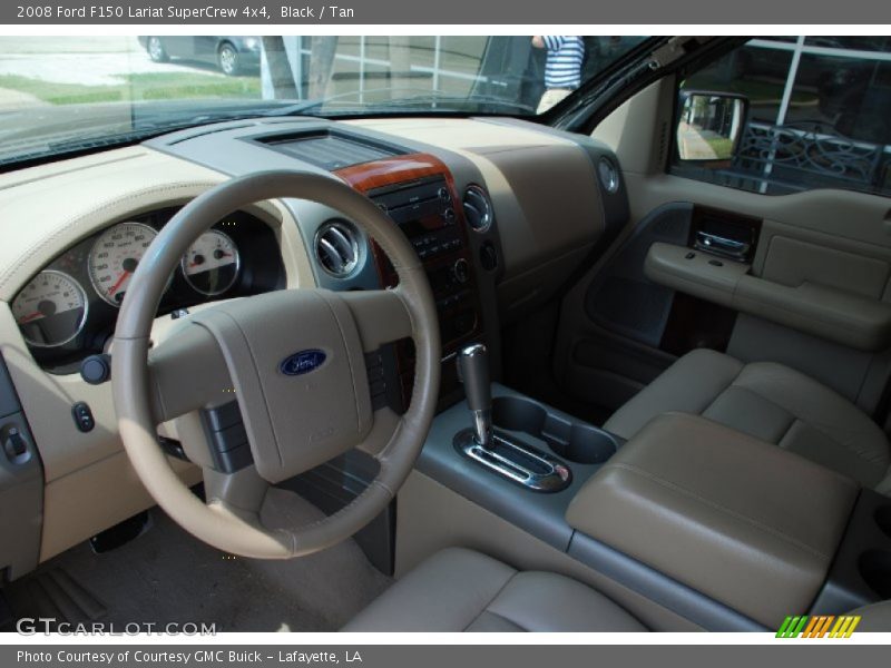 Black / Tan 2008 Ford F150 Lariat SuperCrew 4x4