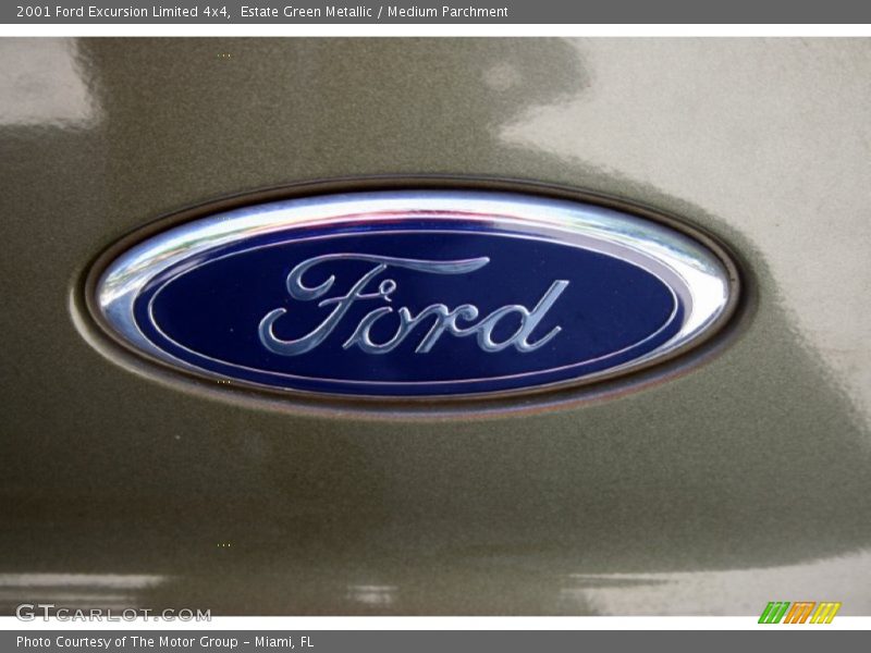 Estate Green Metallic / Medium Parchment 2001 Ford Excursion Limited 4x4