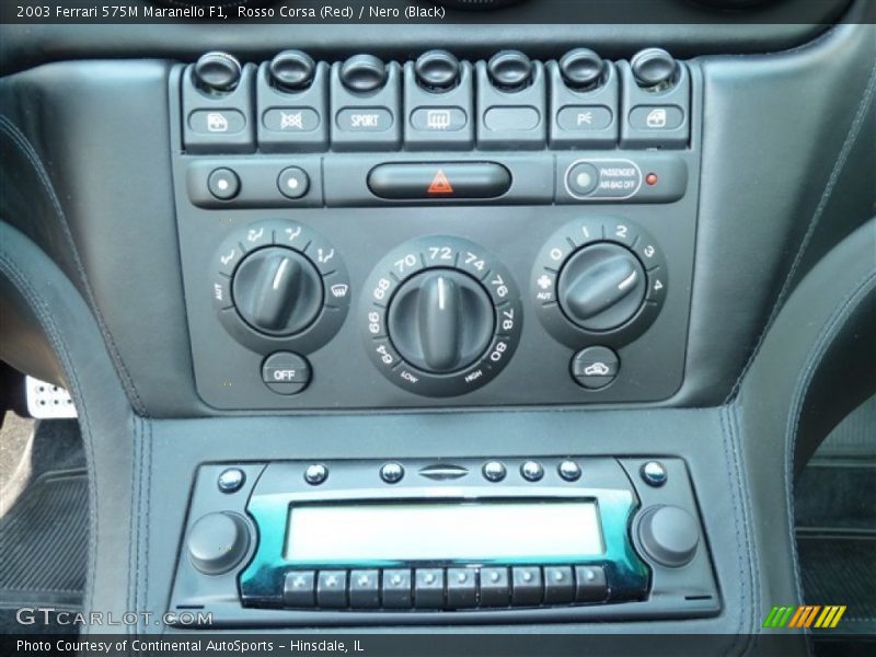 Controls of 2003 575M Maranello F1