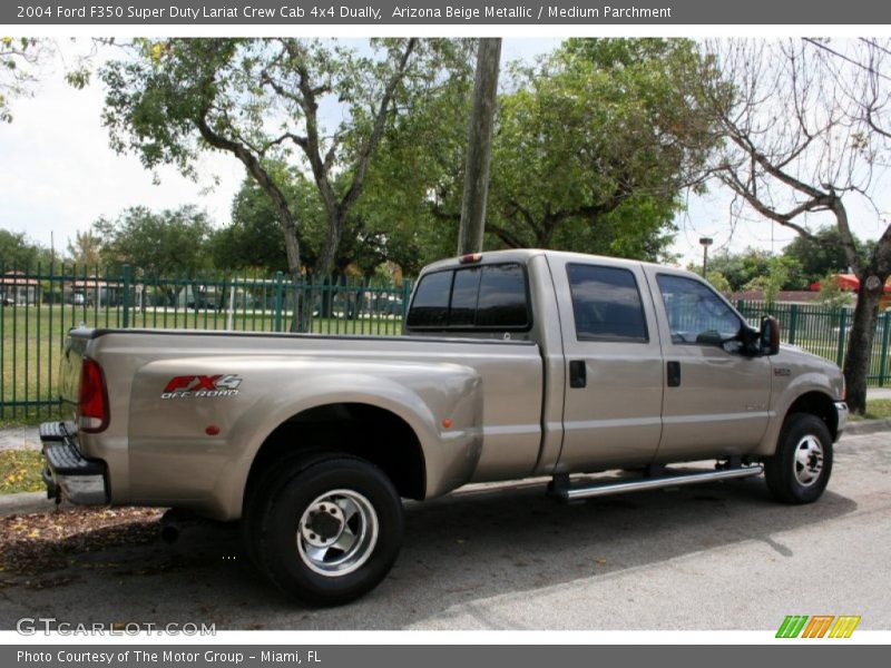 Arizona Beige Metallic / Medium Parchment 2004 Ford F350 Super Duty Lariat Crew Cab 4x4 Dually
