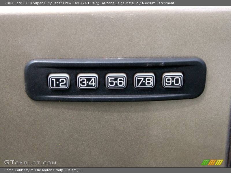 Arizona Beige Metallic / Medium Parchment 2004 Ford F350 Super Duty Lariat Crew Cab 4x4 Dually