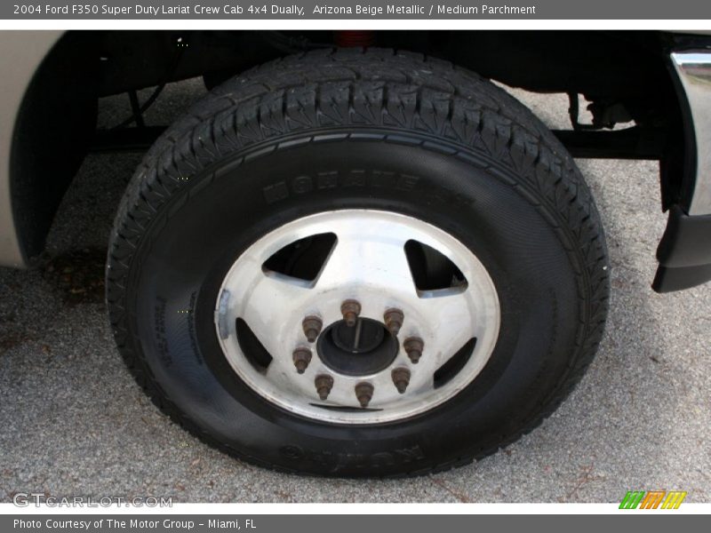 Arizona Beige Metallic / Medium Parchment 2004 Ford F350 Super Duty Lariat Crew Cab 4x4 Dually