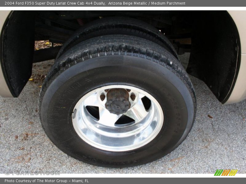 Arizona Beige Metallic / Medium Parchment 2004 Ford F350 Super Duty Lariat Crew Cab 4x4 Dually