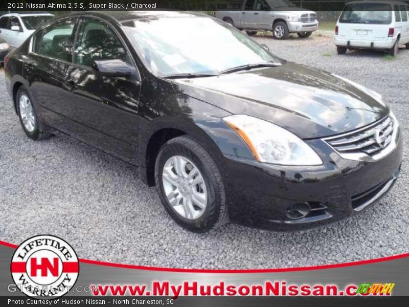 Super Black / Charcoal 2012 Nissan Altima 2.5 S