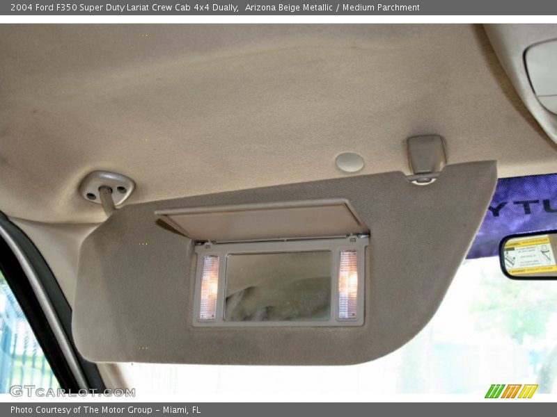 Arizona Beige Metallic / Medium Parchment 2004 Ford F350 Super Duty Lariat Crew Cab 4x4 Dually