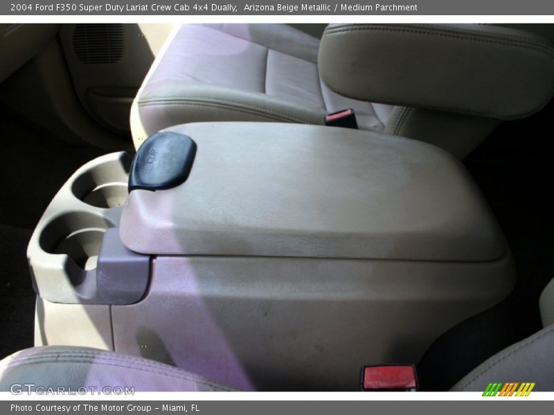 Arizona Beige Metallic / Medium Parchment 2004 Ford F350 Super Duty Lariat Crew Cab 4x4 Dually