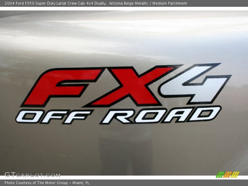Arizona Beige Metallic / Medium Parchment 2004 Ford F350 Super Duty Lariat Crew Cab 4x4 Dually