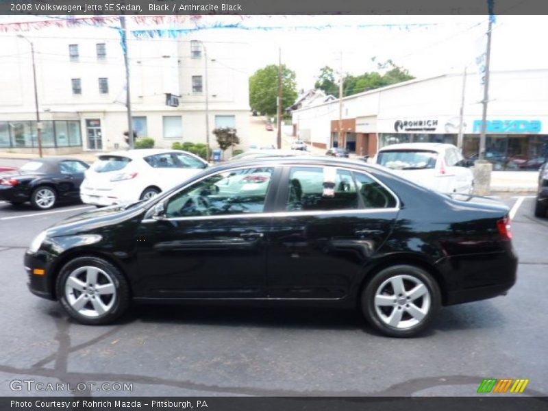 Black / Anthracite Black 2008 Volkswagen Jetta SE Sedan